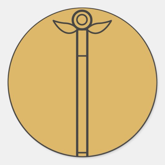 魔法の杖 ラウンドシール (正面)