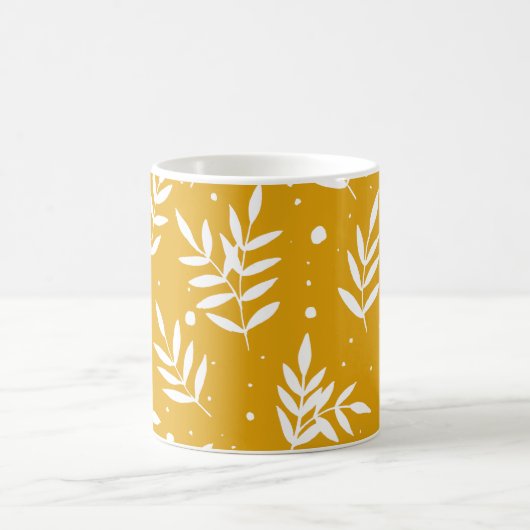 魔法の枝 – 黄色 コーヒーマグカップ (中央)