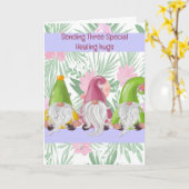 魔法の格言が子供に良くなる カード (黄色い花)