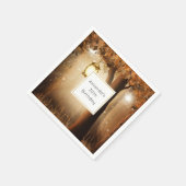 魔法の森と妖精のライト誕生日 スタンダードカクテルナプキン (角)