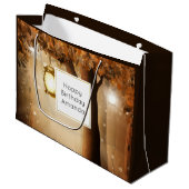 魔法の森と妖精のライト誕生日 ラージペーパーバッグ (正面アングル)