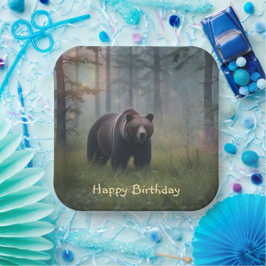 魔法の森に忍び込む ペーパープレート (パーティー)