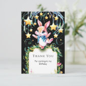 魔法の森のうさぎの誕生日 サンキューカード (スタンド正面)