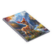 魔法の森のかわいい赤ちゃん鹿 ノートブック (右側)