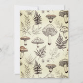 魔法の森のねずみ 動物 1歳の誕生日 招待状 (裏面)