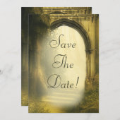 魔法の森のアーチ 保存日付のお知らせ 招待状 (正面/裏面)