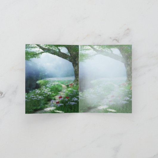 魔法の森のウェディング お礼 サンキューカード (内部)