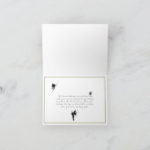 魔法の森のウェディング フェアリー ストリング ライト サンキューカード (内部)