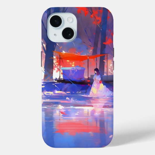 魔法の森のカラフルアニメ Case-Mate iPhoneケース (裏面)
