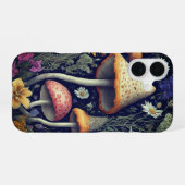 魔法の森のキノコ iPhone 16ケース (裏面横)