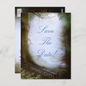 魔法の森のシーン・セーブ・ザ・デート ポストカード (正面/裏面)