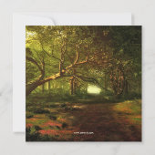 魔法の森のストリングライト ウェディング招待状 招待状 (裏面)