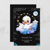 魔法の森のダックバースデー サンキューカード (正面/裏面)