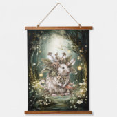 魔法の森のネズミ 吊り下げ型タペストリー (正面)