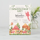 魔法の森のパーティー招待状 招待状 (スタンド正面)