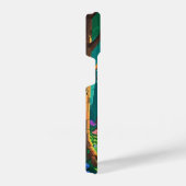 魔法の森のピクセルアートパーソナライズされた名 iPhoneケース (右側面)