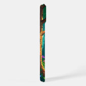 魔法の森のピクセルアートパーソナライズされた名 iPhoneケース (右側面)