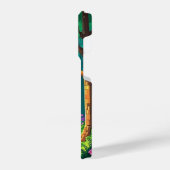 魔法の森のピクセルアートパーソナライズされた名 iPhoneケース (左側面)