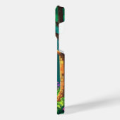 魔法の森のピクセルアートパーソナライズされた名 iPhoneケース (左側面)