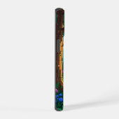 魔法の森のピクセルアートパーソナライズされた名 iPhone 15ケース (右側面)