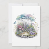 魔法の森のフェアリーテイルウェディング 招待状 (裏面)