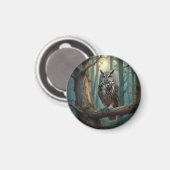 魔法の森のフクロウ マグネット (正面/裏面)