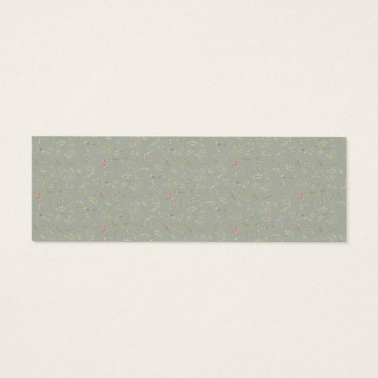 魔法の森のフローラ結婚のウェブサイトカード (裏面)