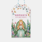 魔法の森のプリンセス誕生日 ギフトタグ (裏面)