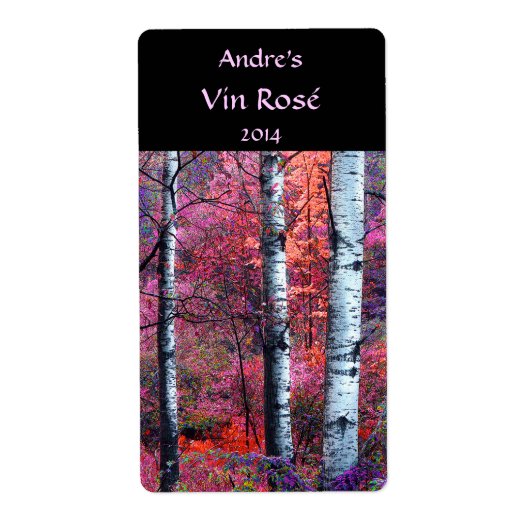 魔法の森のワインラベル ラベル (正面)