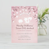 魔法の森のワンダーランドガール 1歳の誕生日 招待状 (スタンド正面)