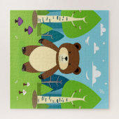 魔法の森の中でかわいい熊|過去記事 ジグソーパズル (横)