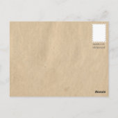 魔法の森の中で一角獣とシカ ポストカード (裏面)