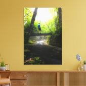 魔法の森の中を旅する キャンバスプリント (インサイチュ (リビング))