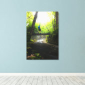 魔法の森の中を旅する キャンバスプリント (インサイチュ (ウッドフロア))