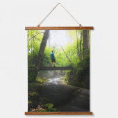魔法の森の中を旅する 吊り下げ型タペストリー (正面)