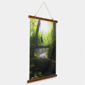 魔法の森の中を旅する 吊り下げ型タペストリー (傾斜あり)