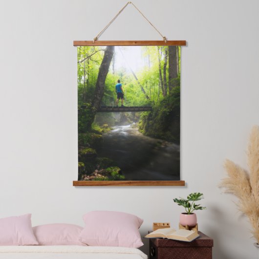 魔法の森の中を旅する 吊り下げ型タペストリー (寝室)