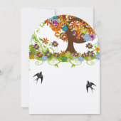 魔法の森の分枝 ウェディング 招待状 (裏面)