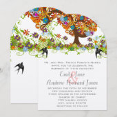 魔法の森の分枝 ウェディング 招待状 (正面/裏面)