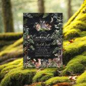 魔法の森の動物たち ベビーシャワー 招待状