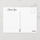 魔法の森の動物とコテージありがとう ポストカード (裏面)