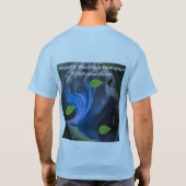 魔法の森の壮麗な波状岩の形成 Tシャツ (裏面)