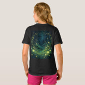 魔法の森の夜の輝き Tシャツ (裏面フル)