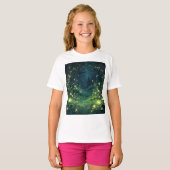 魔法の森の夜の輝き Tシャツ (正面フル)