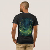 魔法の森の夜の輝き Tシャツ (裏面フル)