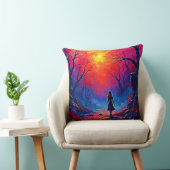 魔法の森の女の子の孤独デザイン クッション (椅子)