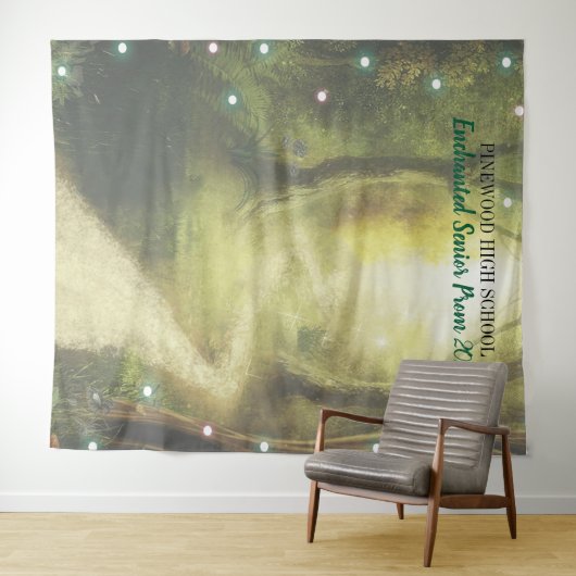 魔法の森の妖精の光プロムの背景 タペストリー (インサイチュ(横))