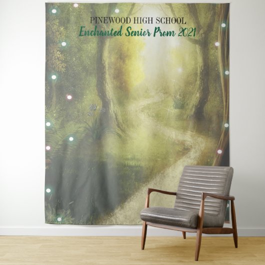 魔法の森の妖精の光プロムの背景 タペストリー (インサイチュ)