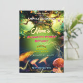 魔法の森の妖精の家 & キノコ 招待状 (スタンド正面)