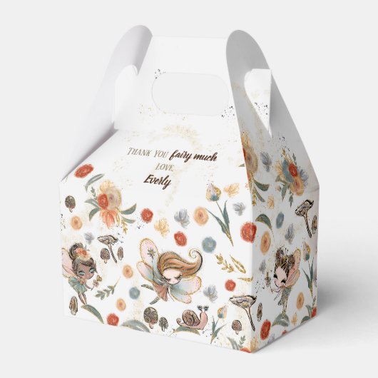 魔法の森の妖精の誕生日パーティー フェイバーボックス (正面サイド)